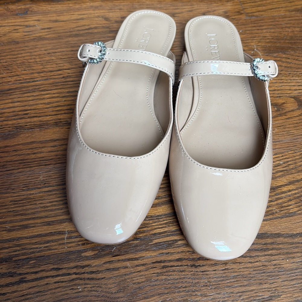 NIB, J Crew, Patent Mary Jane Mules, size 6.5 - Picture 3 of 5
